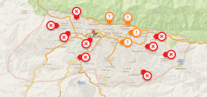 caracas orange and red zone